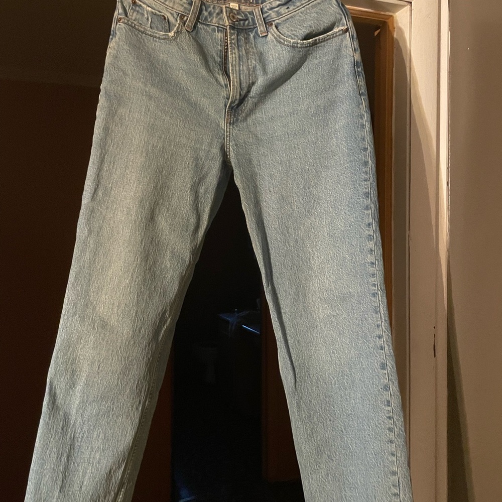 Abercrombie & Fitch light blue vintage straight high-rise jeans
